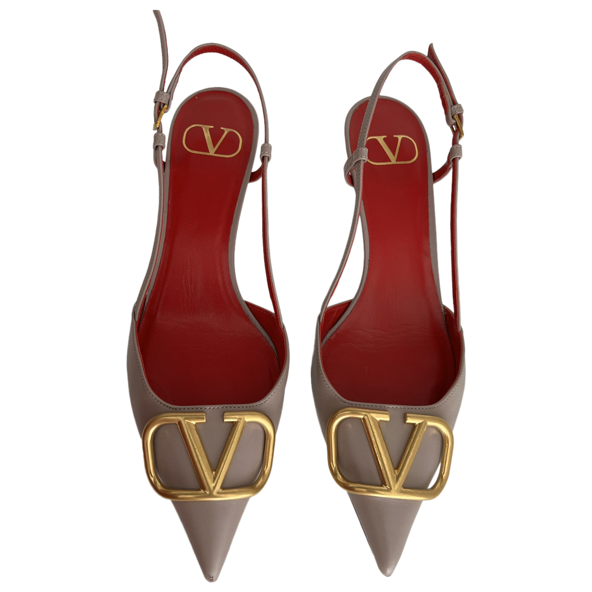 Max 43% OFF VLogo leather heels 67% OFF of fixed price