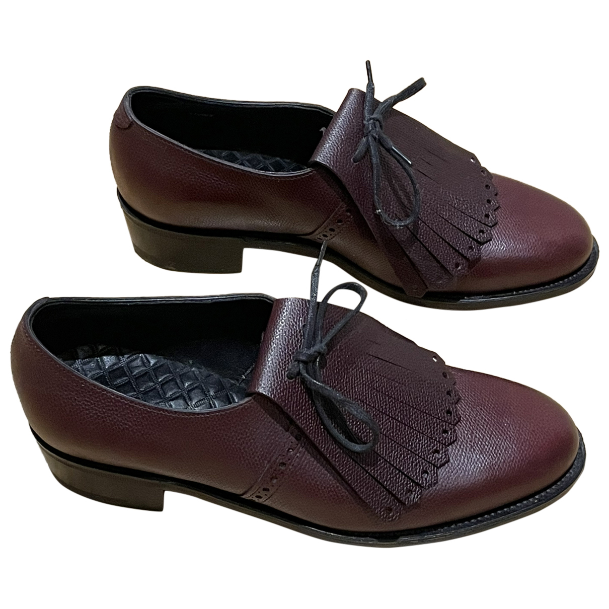 John Lobb - Flat Leather Brown Plain for Female - Second Hand Flat, Very Good condition