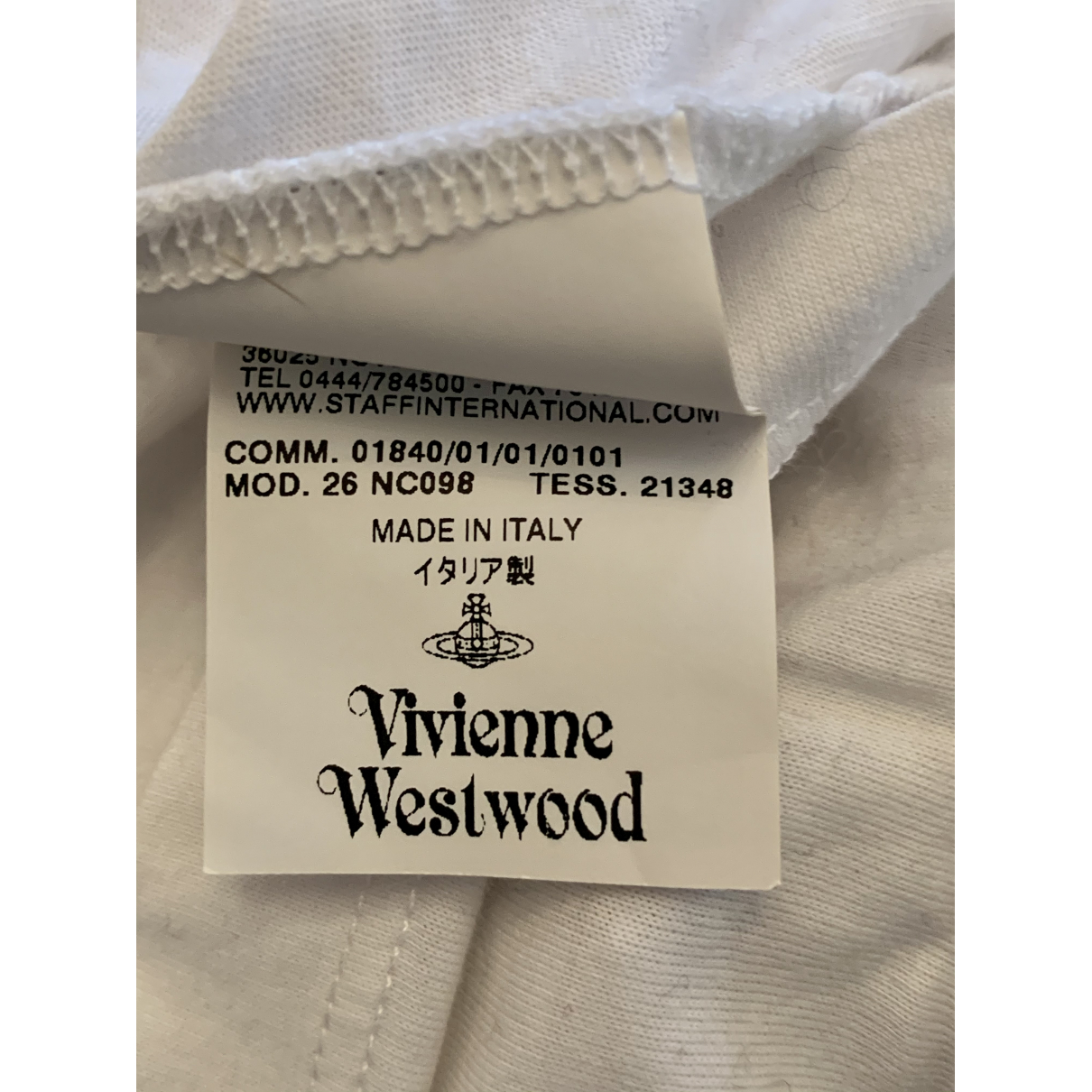 Vest Vivienne Westwood Red Label White size L International ...