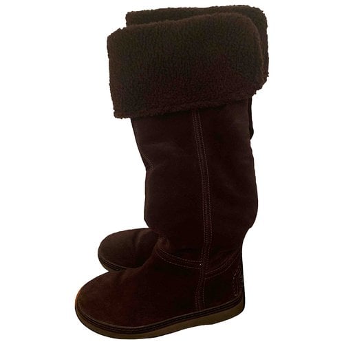 Pre-owned Carshoe Shearling Boots In Brown