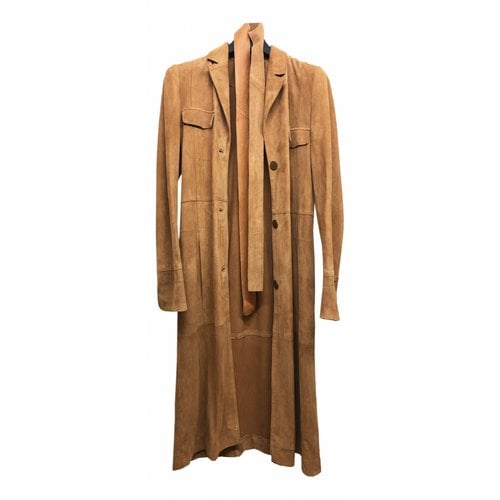 Pre-owned Marc O'polo Trench Coat In Camel