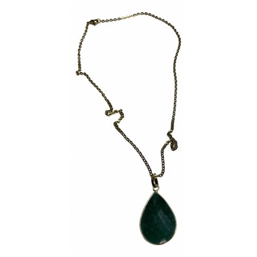 Pre-owned Liv Oliver Necklace In Green