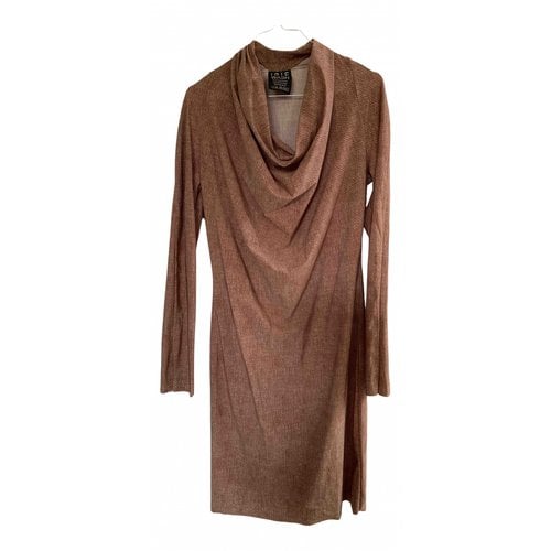 Pre-owned Iriã© Mid-length Dress In Brown