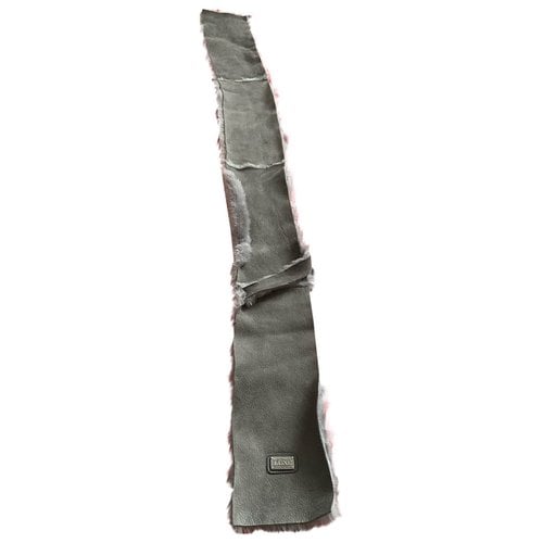 Pre-owned Australia Luxe Shearling Scarf In Grey