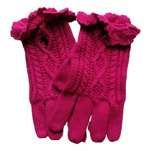 Pre-owned Ralph Lauren Hat & Gloves In Pink