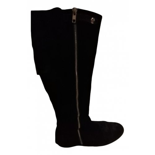 Pre-owned Nadia Boots In Black