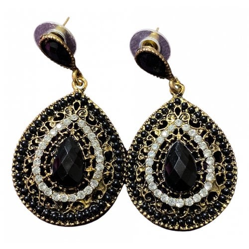 Pre-owned A Piece Of Chic Earrings In Black