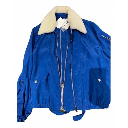 Pre-owned Helmut Lang Shearling Jacket In Blue