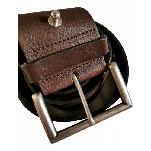 Pre-owned Marc O'polo Leather Belt In Brown