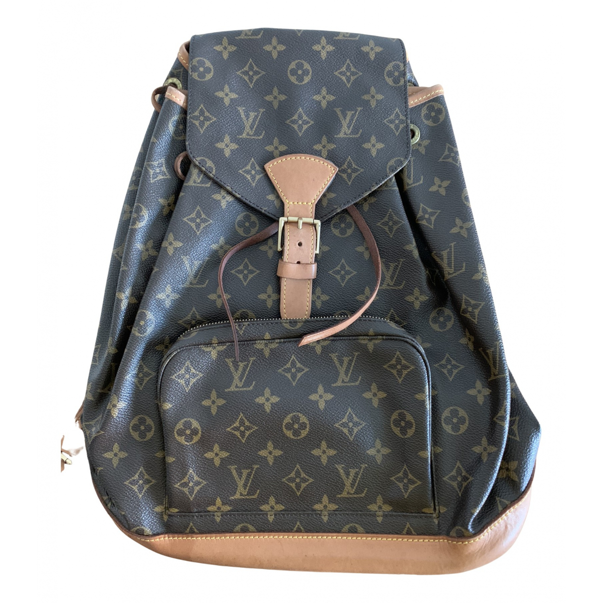 Pre-owned Louis Vuitton 2014 Monogram Sac A Dos Bosphore Backpack In Brown