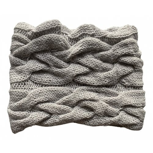 Pre-owned Muhlbauer Cashmere Scarf In Grey