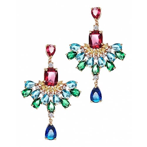 Pre-owned Liv Oliver Earrings In Multicolour
