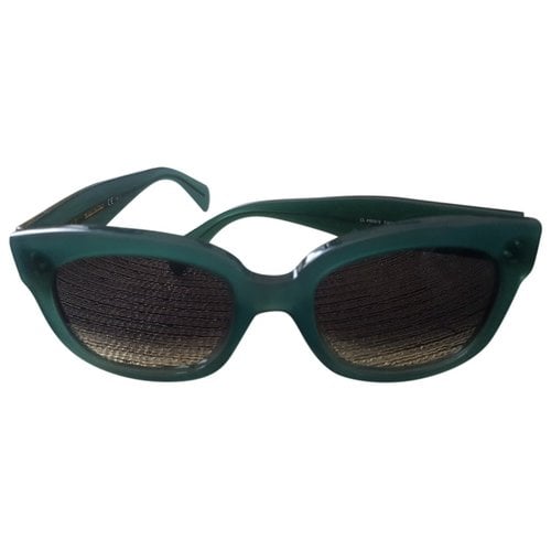 Pre-owned Celine Sunglasses In Green