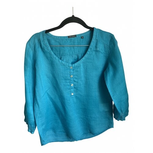 Pre-owned Marc O'polo Linen Blouse In Blue