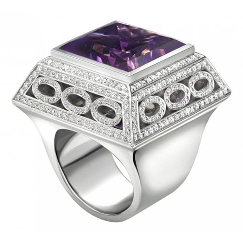 Pre-owned Theo Fennell White Gold Ring In Purple