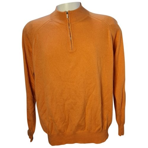 Pre-owned Colombo Cashmere Pull In Orange