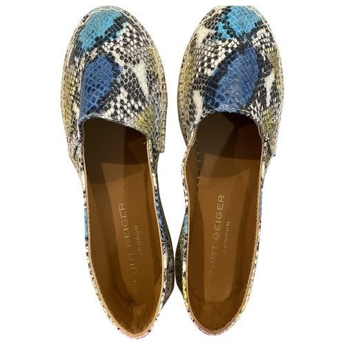 Pre-owned Kurt Geiger Patent Leather Espadrilles In Multicolour