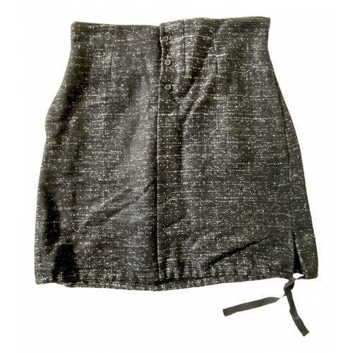 Pre-owned Marni Wool Mini Skirt In Black