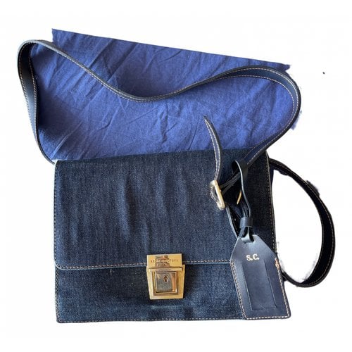 Pre-owned Semicouture Crossbody Bag In Blue