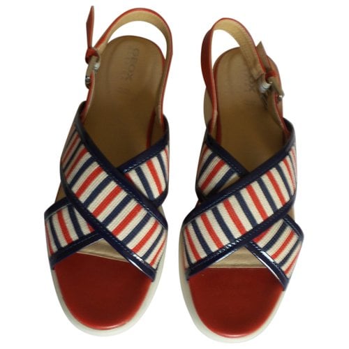 Pre-owned Geox Leather Sandals In Multicolour