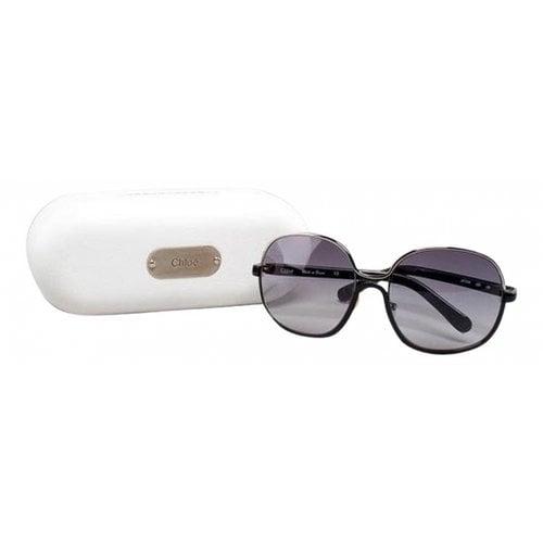 Pre-owned Chloé Oversized Sunglasses In Black