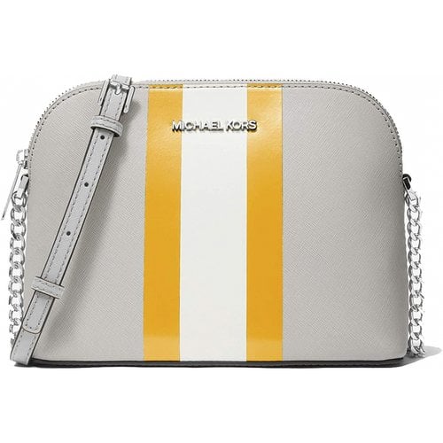 Pre-owned Michael Kors Leather Crossbody Bag In Grey