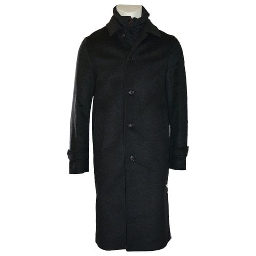 Pre-owned Burberry Cashmere Coat In Black