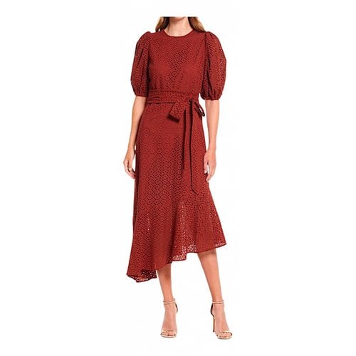 Pre-owned Ted Baker Lace Mid-length Dress In Other