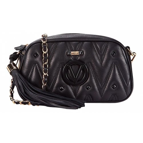 Pre-owned Valentino By Mario Valentino Leather Crossbody Bag In Black