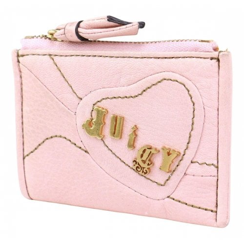 Pre-owned Juicy Couture Leather Wallet In Pink