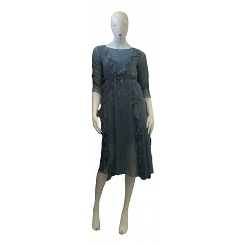 Pre-owned Fracomina Mid-length Dress In Grey