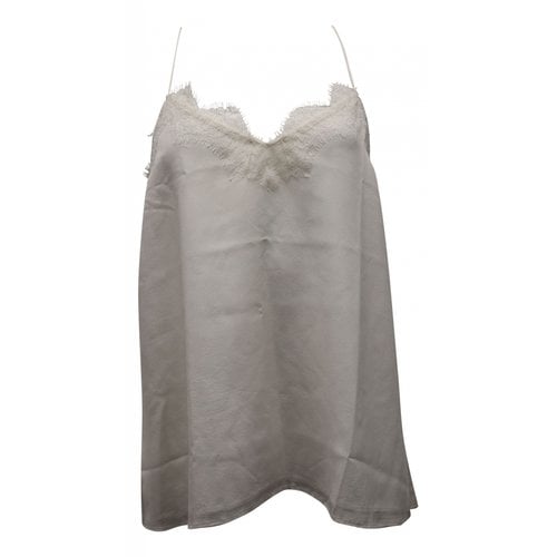 Pre-owned Cami Nyc Silk Camisole In White