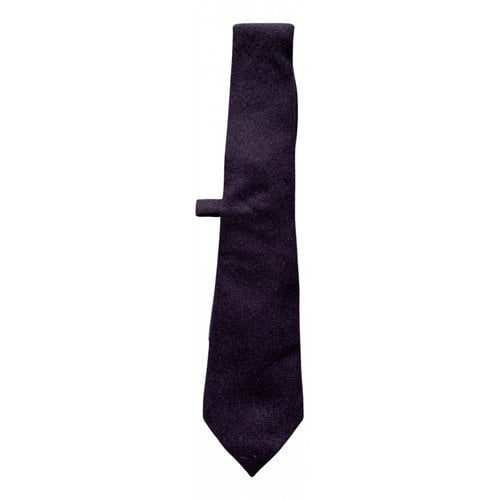 Pre-owned Aquascutum Cashmere Tie In Purple