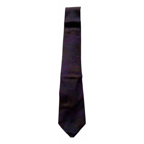 Pre-owned Aquascutum Silk Tie In Purple