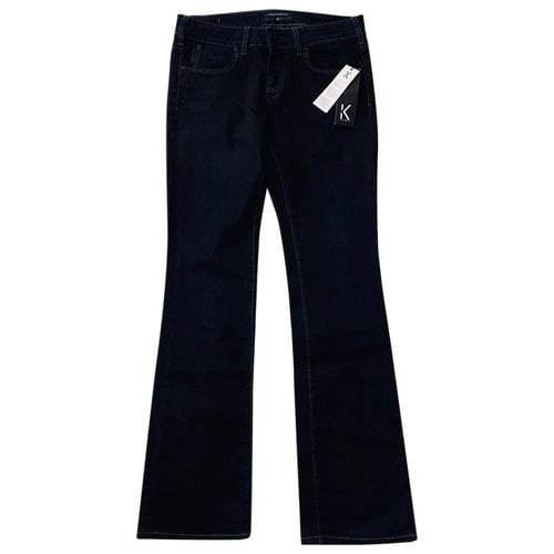 Pre-owned Karl Lagerfeld Bootcut Jeans In Navy