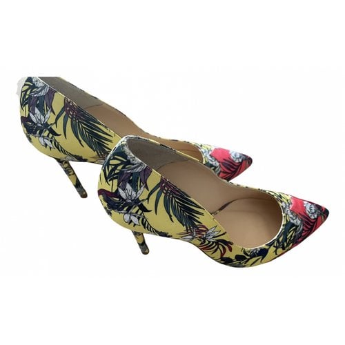 Pre-owned Mellow Yellow Cloth Heels In Multicolour