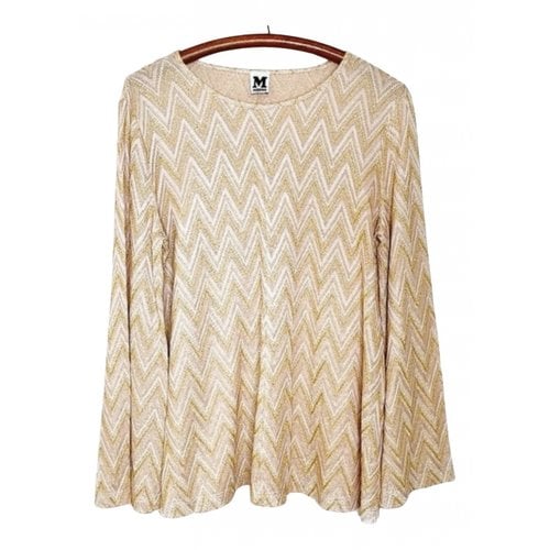 Pre-owned M Missoni Blouse In Beige