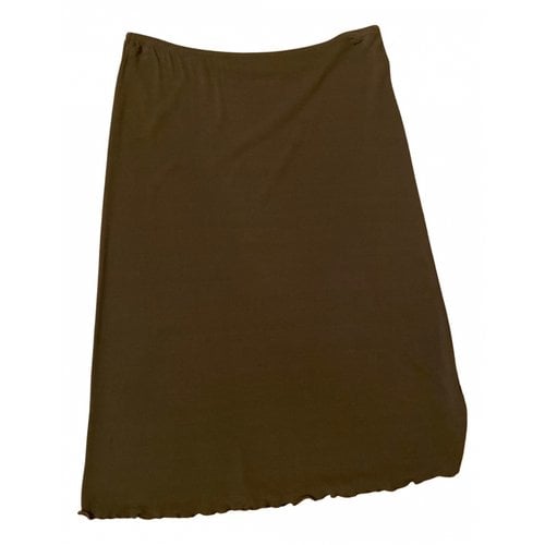 Pre-owned P.a.r.o.s.h Mid-length Skirt In Brown
