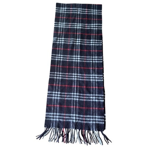 Pre-owned Burberry Scarf In Blue