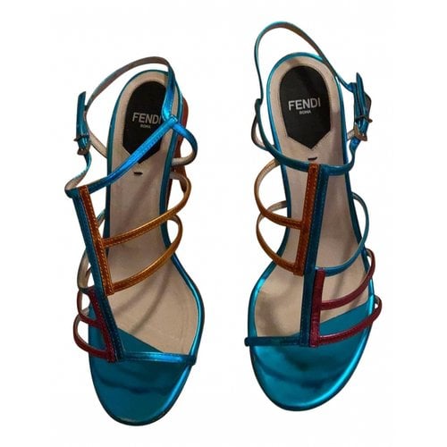 Pre-owned Fendi Sandals In Multicolour