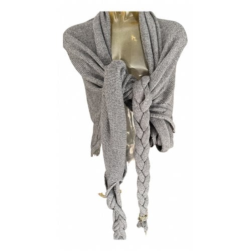 Pre-owned Patrizia Pepe Wool Scarf In Grey