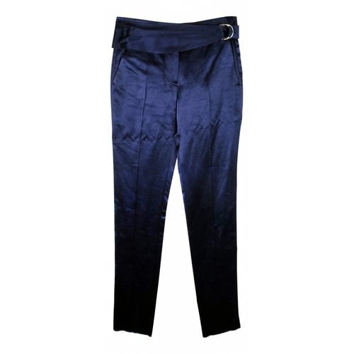 Pre-owned Victoria Beckham Trousers In Navy