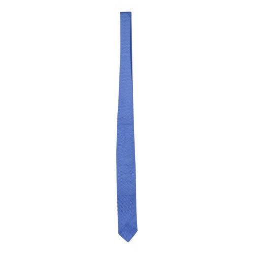 Pre-owned Thom Sweeney Silk Tie In Blue