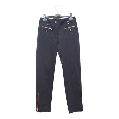 Pre-owned Fay Carot Pants In Black