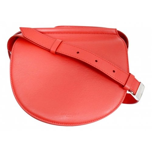 Pre-owned Givenchy Infinity Leather Crossbody Bag In Red