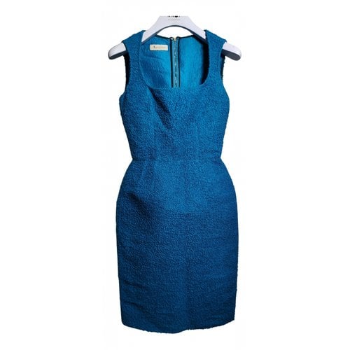 Pre-owned Aquascutum Mid-length Dress In Blue