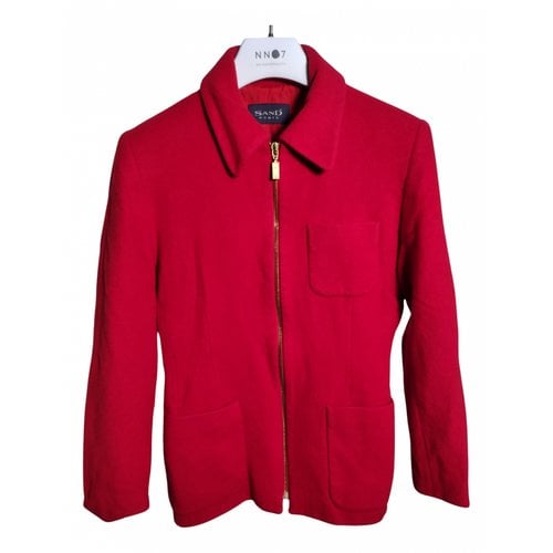 Pre-owned Sand Wool Jacket In Red
