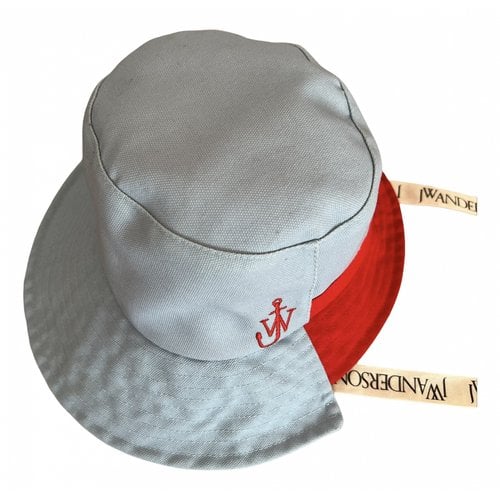 Pre-owned Jw Anderson Cloth Hat In Blue