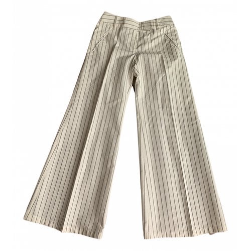 Pre-owned Paul Smith Large Pants In White