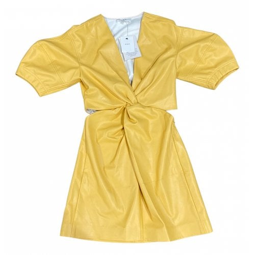 Pre-owned A.l.c Mini Dress In Yellow